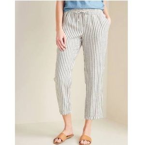 Old Navy Striped Drawstring Linen Pants